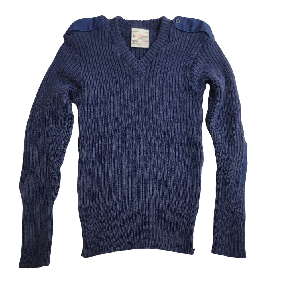 VTG Brigade Quartermasters Woolly Pully Wool Military Sweater Sz 38 S/M England‎